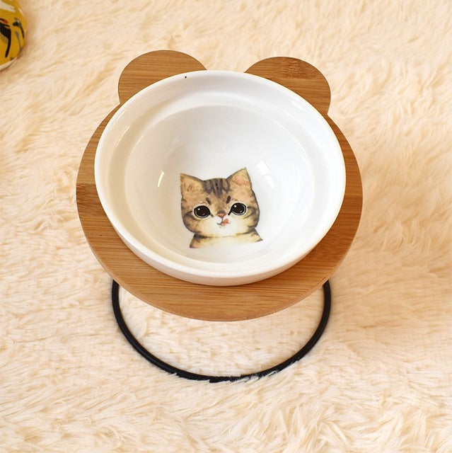 Ergonomic Spine Protection Pet Feeder