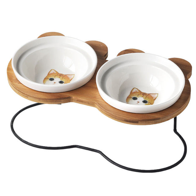 Ergonomic Spine Protection Pet Feeder